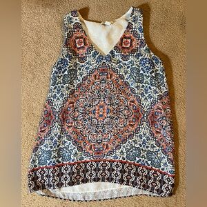 Geometric print tank top
